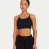 Womens essential crop top – black