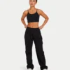 Womens essential crop top – black