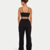 Womens essential crop top – black