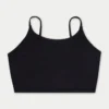 Womens essential crop top – black