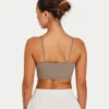 Womens essential crop top – marsh grey