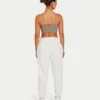 Womens essential crop top – marsh grey