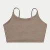 Womens essential crop top – marsh grey