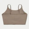 Womens essential crop top – marsh grey