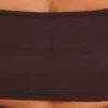 Womens essential crop top – slate brown