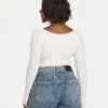 Womens essential dual wear long sleeve top