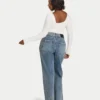 Womens essential dual wear long sleeve top