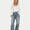 Womens essential dual wear long sleeve top