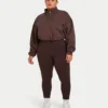 Womens essential legging – slate brown