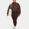 Womens essential legging – slate brown