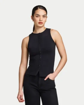 Womens essentials button top