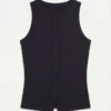 Womens essentials button top