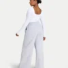 Womens essentials dual wear long sleeve top – white Womens essentials dual wear long sleeve top – white