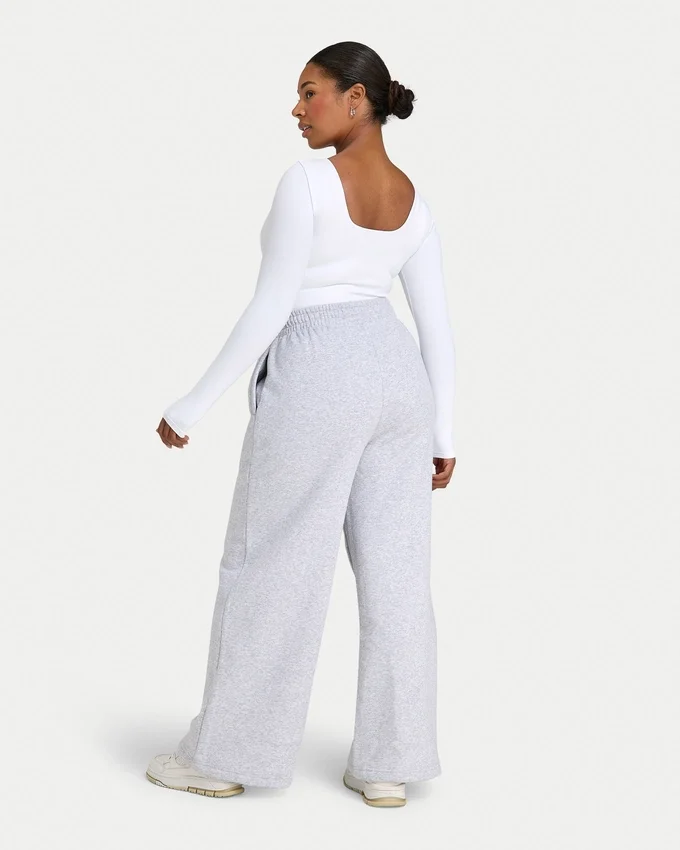 Womens essentials dual wear long sleeve top – white Womens essentials dual wear long sleeve top – white