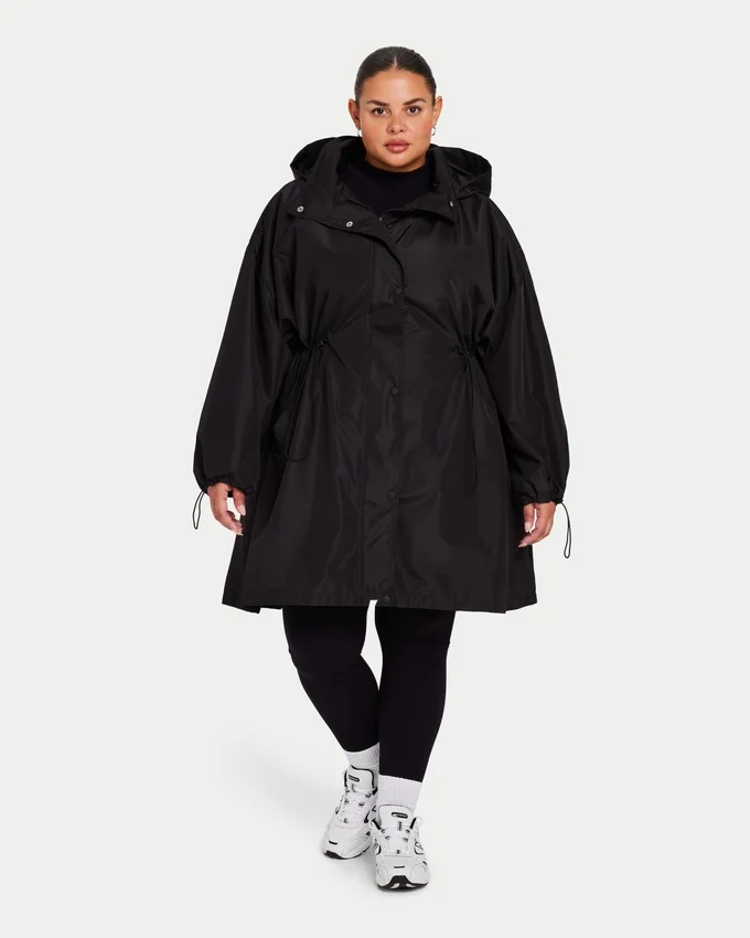 Womens layer mac – black Womens layer mac – black
