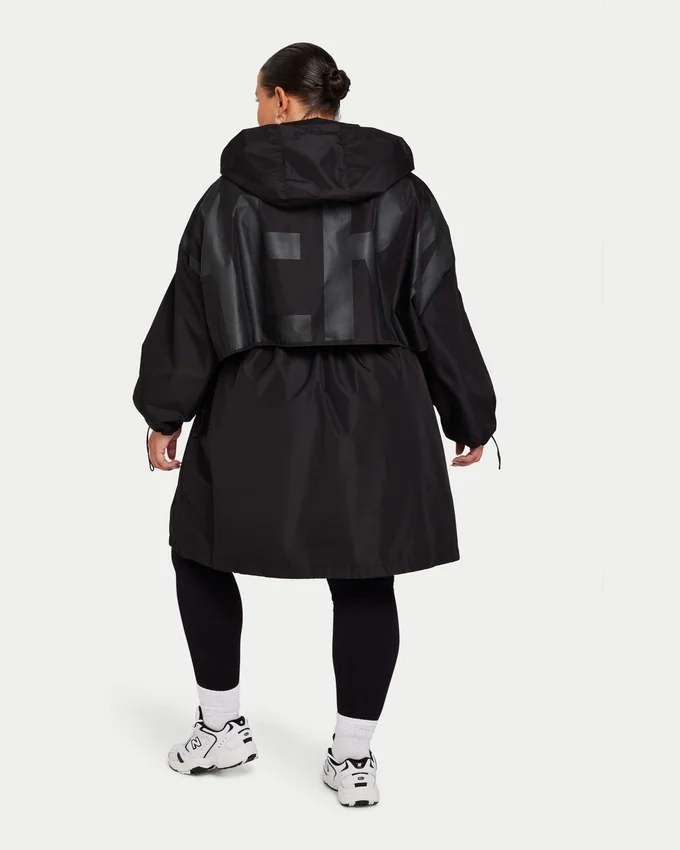Womens layer mac – black Womens layer mac – black