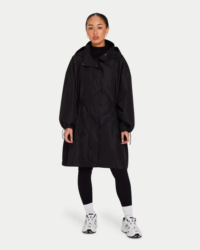 Womens layer mac – black Womens layer mac – black
