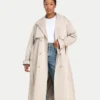 Womens oversized trench coat – safari