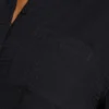 Womens resort crop shirt – black Womens resort crop shirt – black
