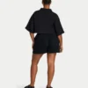 Womens resort crop shirt – black Womens resort crop shirt – black