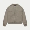 Womens signature washed bomber jacket