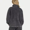 Womens signature washed oversized 1/4 zip sweatshirt Womens signature washed oversized 1/4 zip sweatshirt