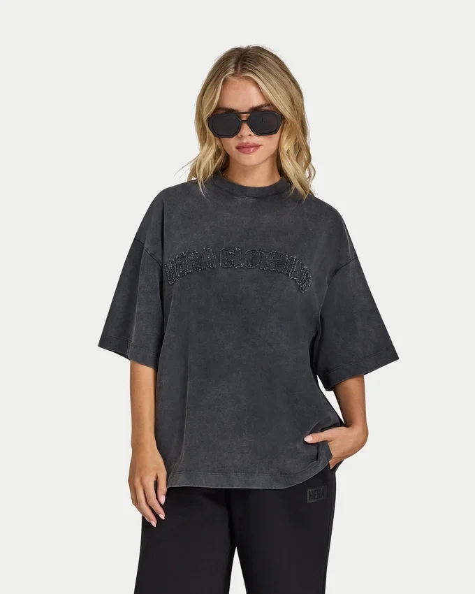 Womens signature washed oversized t-shirt Womens signature washed oversized t-shirt