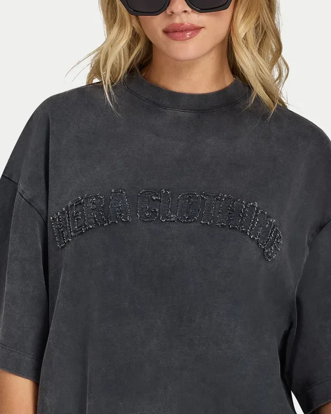 Womens signature washed oversized t-shirt Womens signature washed oversized t-shirt