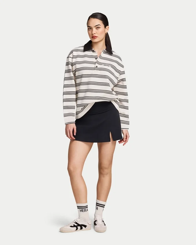 Womens striped rugby polo shirt Womens striped rugby polo shirt
