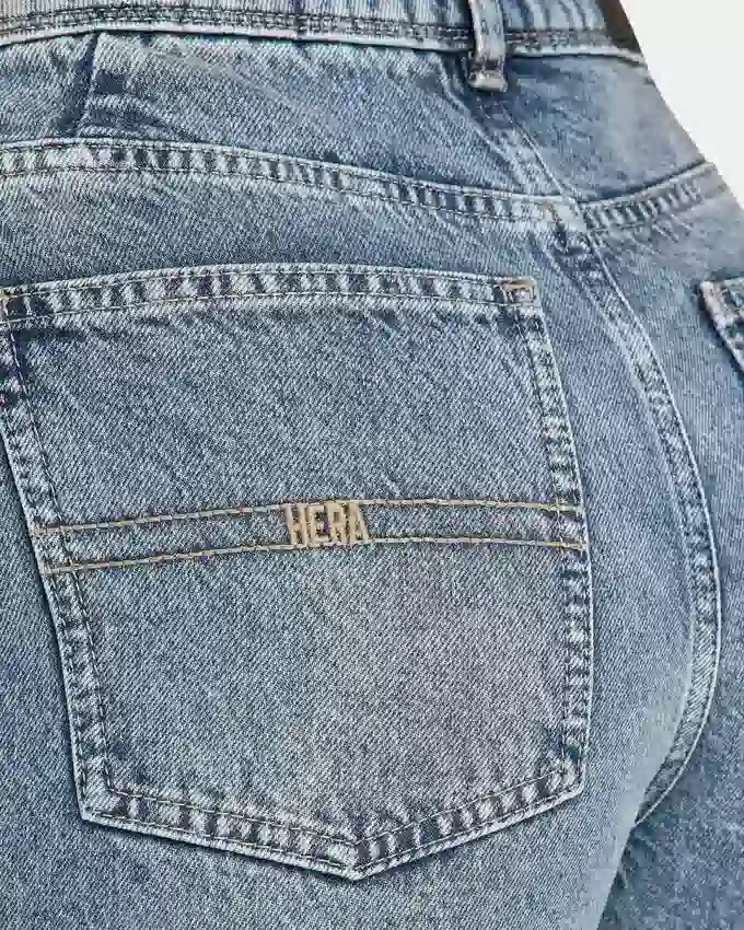 Womens wide leg denim jean – mid wash Womens wide leg denim jean – mid wash