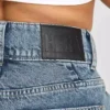 Womens wide leg denim jean – mid wash Womens wide leg denim jean – mid wash