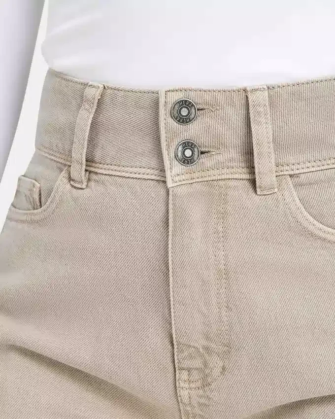 Womens wide leg denim jean – stone Womens wide leg denim jean – stone
