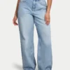 Womens wide leg jean – light blue Womens wide leg jean – light blue