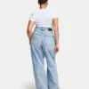 Womens wide leg jean – light blue Womens wide leg jean – light blue