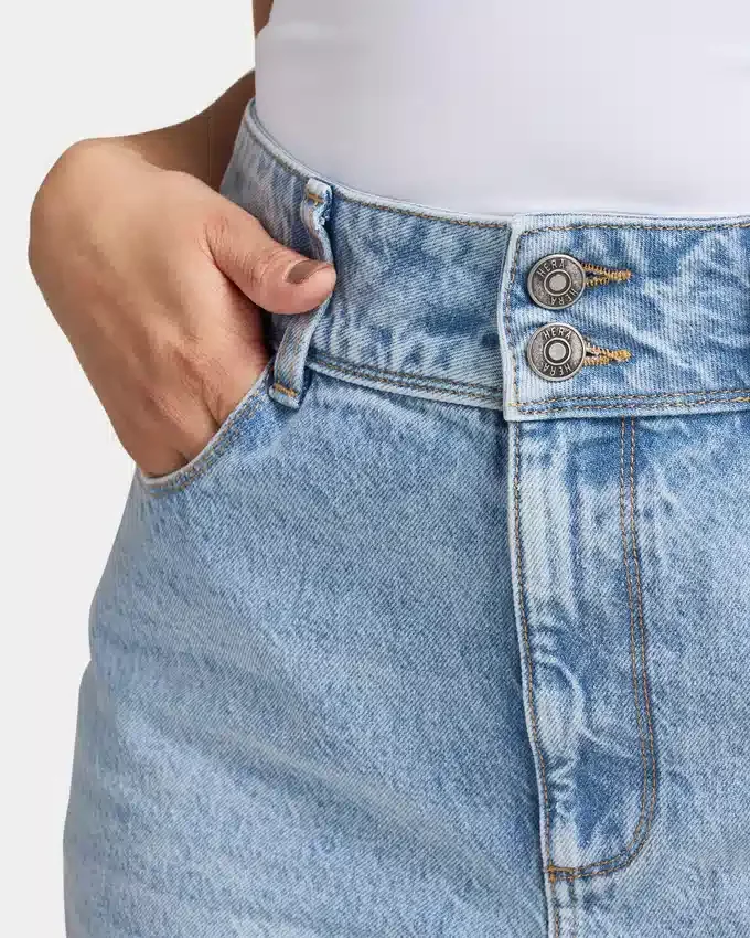 Womens wide leg jean – light blue Womens wide leg jean – light blue